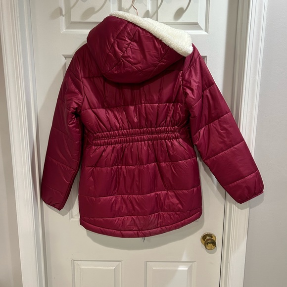 NWT DSG Girls Puffer Coat Insulated Jacket Pink Size XL - Picture 4 of 5